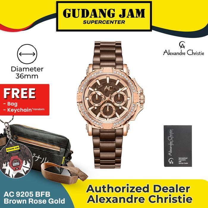 Jam Tangan Wanita Alexandre Christie Ac 9205 Bfb Ac9205 Ac9205Bfb Gold Stainless Watches