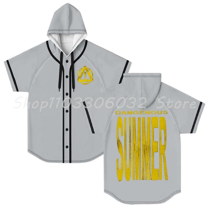 Yeat Dangerous Summer Merch Hooded Baseball Jersey Short Sleeve Shirt Women Men Crewneck Tee