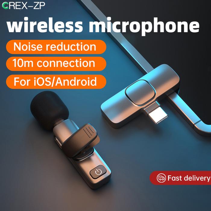 Buttonhole Lavalier Wireless Lapel Microphone Bluetooth Mini Mic For