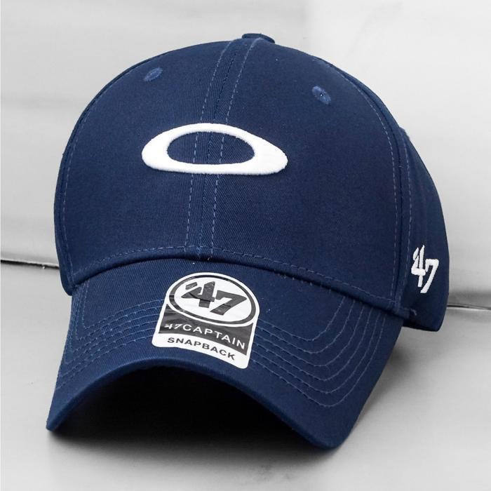 Topi Oakley Baseball Pria Import Mirror ORI - Navy A