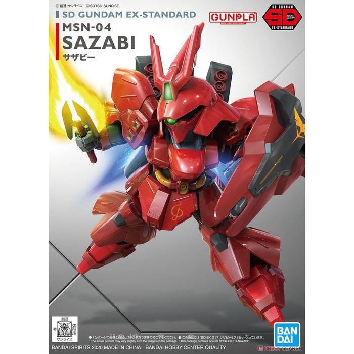 Gundam SD Ex-Standard Sazabi 60929 / Gunpla / Mokit / Bandai / Original / Figure / Hobby / Mainan