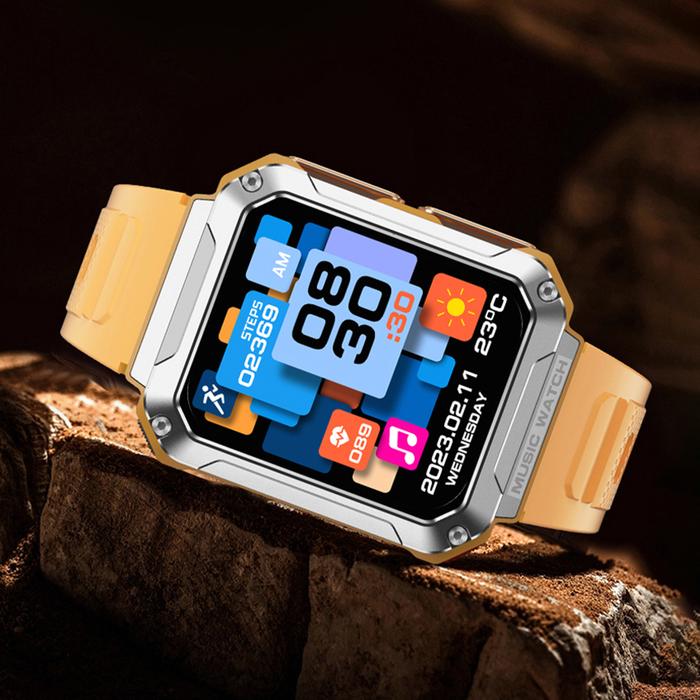 Dustproof Fitness Smartwatch IP67 Waterproof Heart Rate Health
