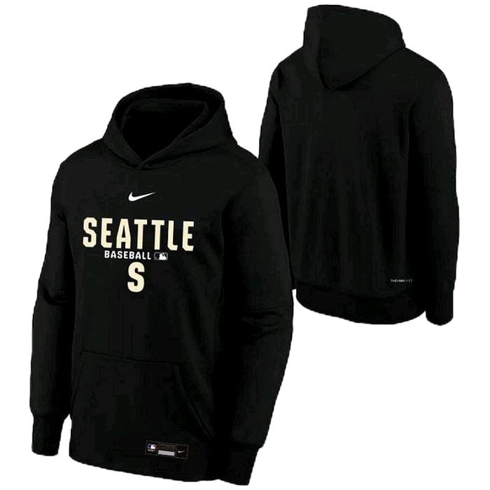SEATTLE MARINERS CITY CONNECT 2026 NIKE MLB THERMA FIT PULLOVER FLEECE HOODIE