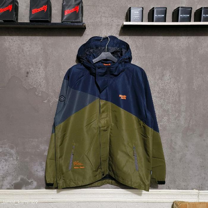 JACKET OUTDOOR BLOODS ACTV BROUN OLIVE NAVY ORIGINAL.!! Jaket Pria  Cowok Wanita GunungParasut