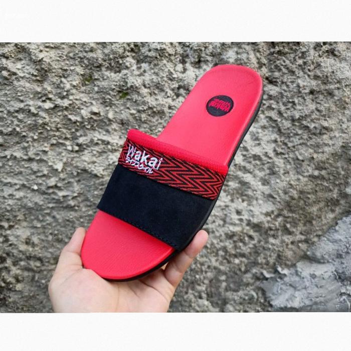 sendal wakai pria/wanita terbaru model slop /sendal fasihon korea terbaru /sendal distro trendy 2021