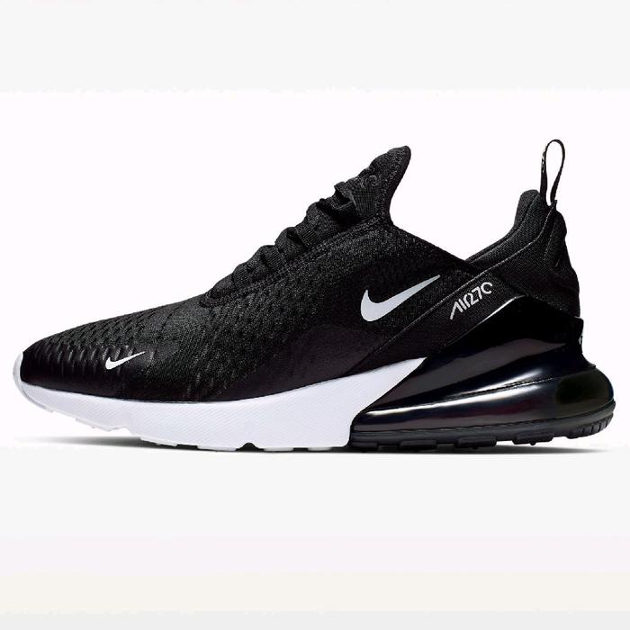 SEPATU SNEAKERS NIKE AIR MAX 270 BLACK WHITE ORIGINAL BIG SIZE 47