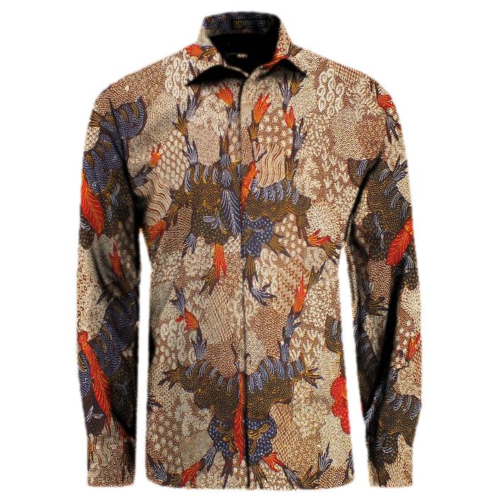 Kemeja Batik Tulis Madura Hem Batik Pria Lengan Panjang  HP678