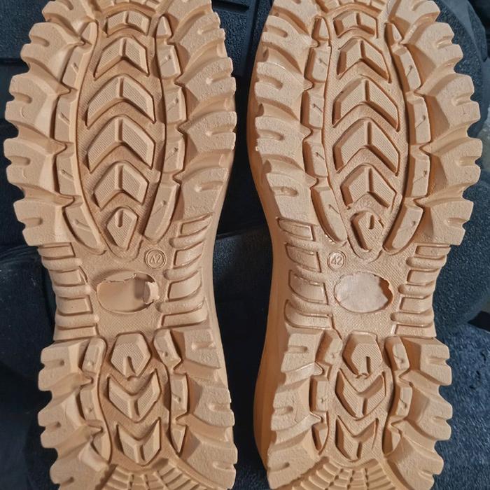 Sol Sepatu PDL Safety Sol Karet Mentah Asli untuk Delta Tracking Hiking Bikers Kemhan Gurun karet me