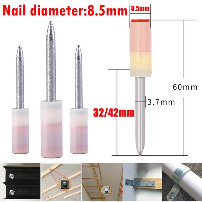 100/200PCS 32/42mm Nail Gun Fire Nails for Manual Steel Nails Gun