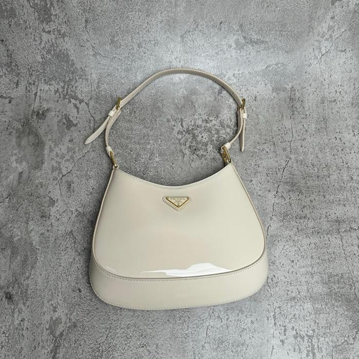 prada cleo patent leather shoulder bag authentic