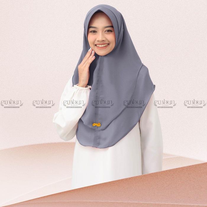 jilbab khimar mini bergo instan ceruty babydol 2 layer ped Muslim Kerudung Ceruti Panjang Syari