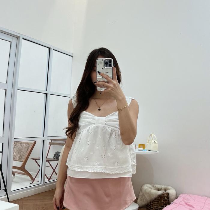 Linda top - babydoll top - woman babydoll top
