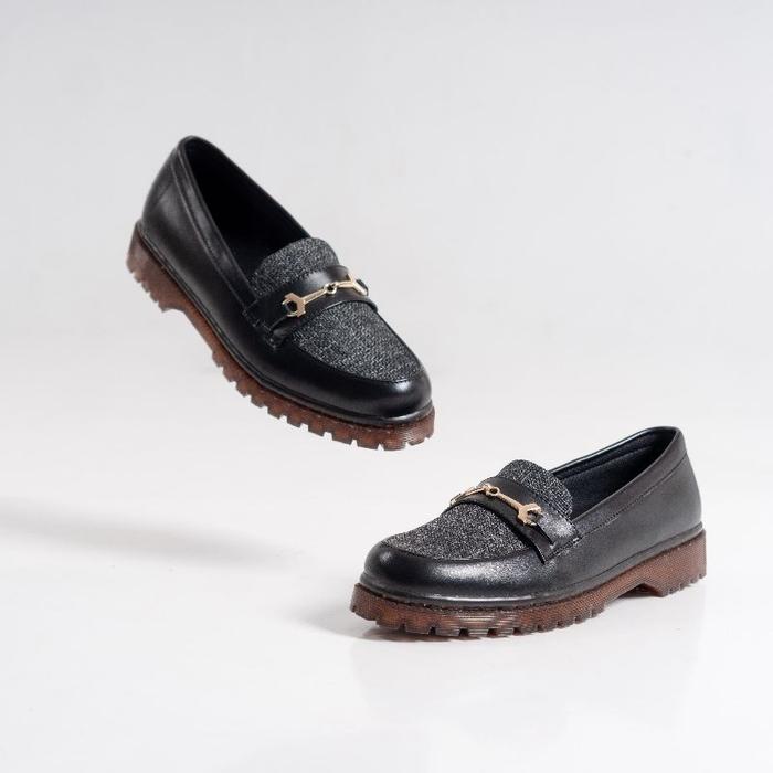 Zunika Berly Black Doctmart Loafers Maryjane Shoes