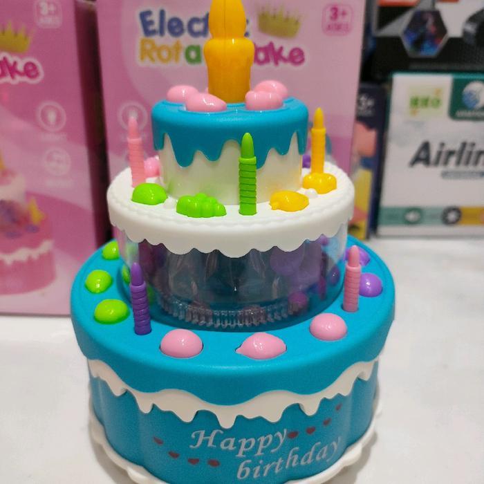 Mainan Anak Kue Ultah Lampu Musik Toys