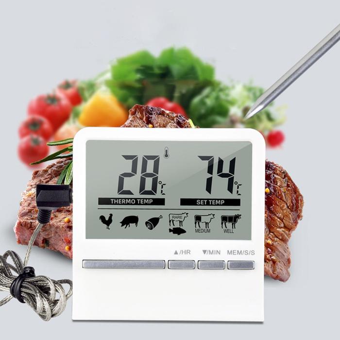 Termometer Oven barbekyu barbekyu dapur jenis Probe memanggang