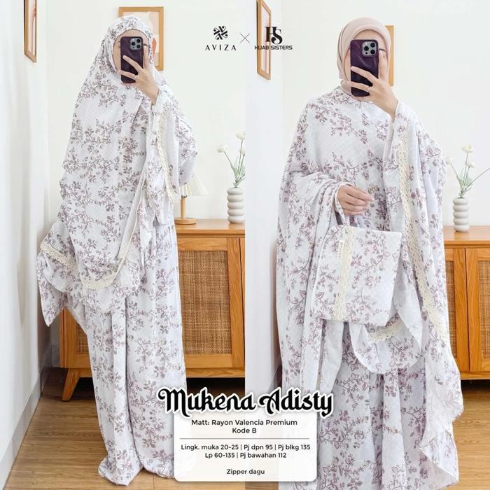Hijab Sister’s Mukena Adisty Bahan Rayon Valencia Premium