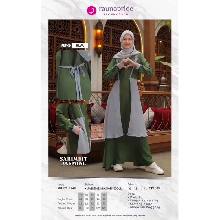 GAMIS REMAJA RAUNA 09 HIJAU, OLIVE, UNGGU,MILO
