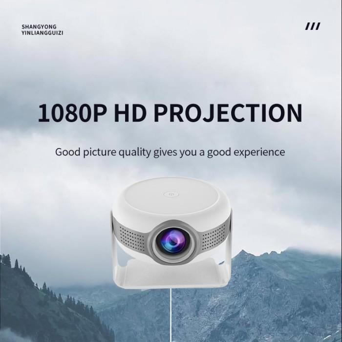 SMARTCOM ~ Proyektor Android T269 Pro Android 12.0 Smart Projector Mini 320ANSI WiFi 4K HD Home Thea