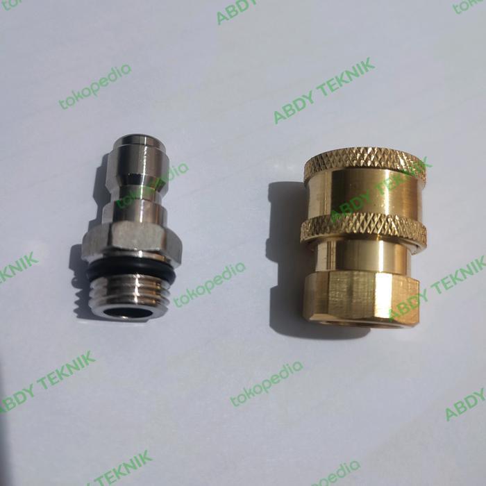 Quick Release 1/4 Jet Cleaner selang ke Gun Drat M14