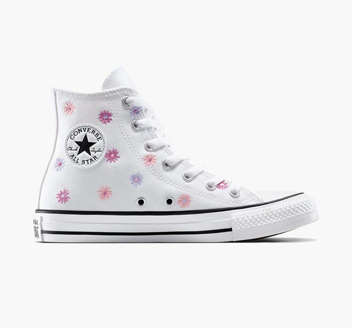 Sepatu Sneakers Anak Converse Chuck Taylor All Star Allover Florals White Lt Jellyfish Jitter Origin