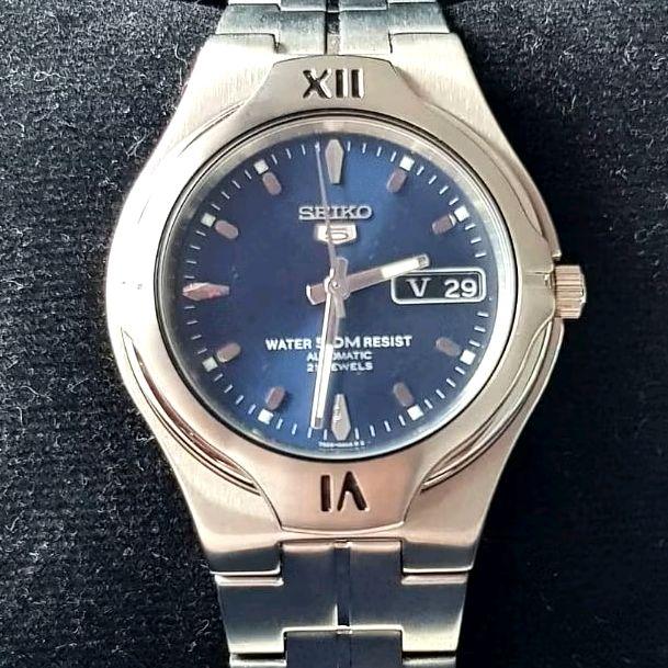 ARLOJI SEIKO 5 AUTOMATIK BLUE DIAL - SNK347K1