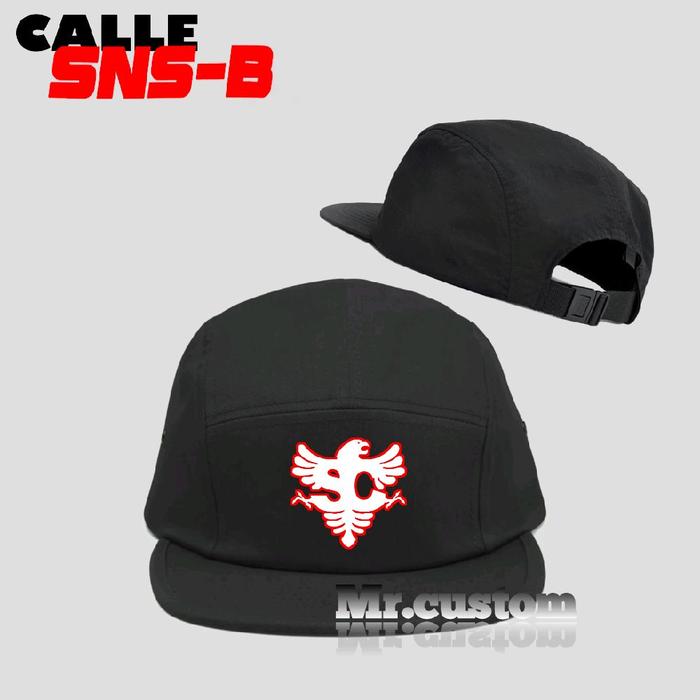 Topi 5 Panel Skena Calle x Snsb Logo/ Five Panel Casual Logo/ Topi Viral Dewasa