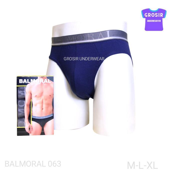 Balmoral Celana Dalam Pria Dewasa BAL A063 Isi 3 pcs Bahan Katun