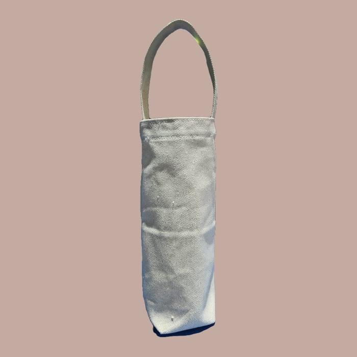 Tas Tote Botol 1 Liter Kanvas Polos 8 x 8 x 25 Cm untuk Wanita Tas Botol Minum Eiger Tupperware Raja