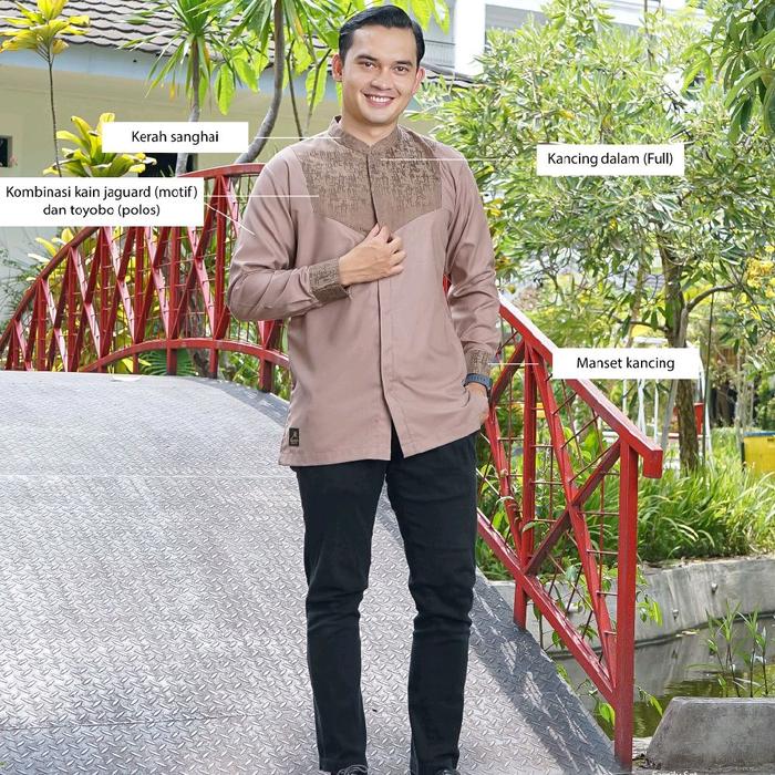 Grizella Kemeja Panjang Ar Rafi - Kemeja Ar Rafi - Koko Ar Rafi Muslim Baju Pria Dewasa