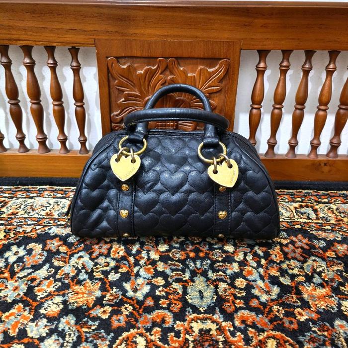 tas hand bag lovcat paris kulit asli warna hitam