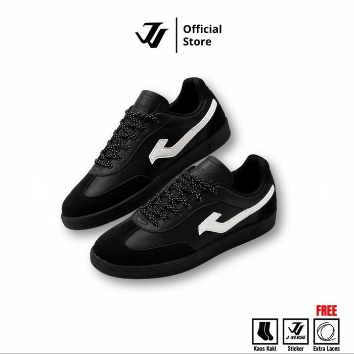 [NEW] J'VERSE ORLANDO OBSIDIAN BLACK - Sepatu Sneakers Kasual Pria Wanita Original Suede 39-44 shoes
