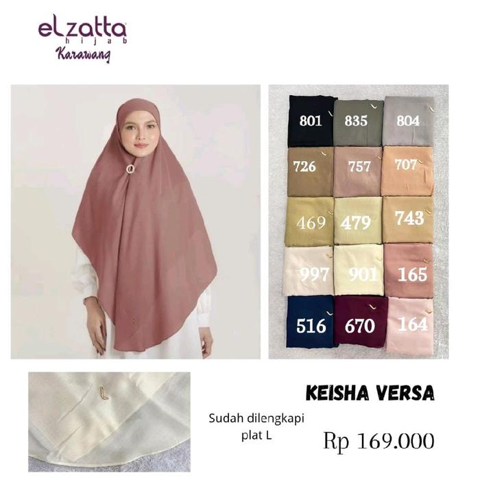 Keisha Versa elzatta segiempat elzatta hijab elzatta