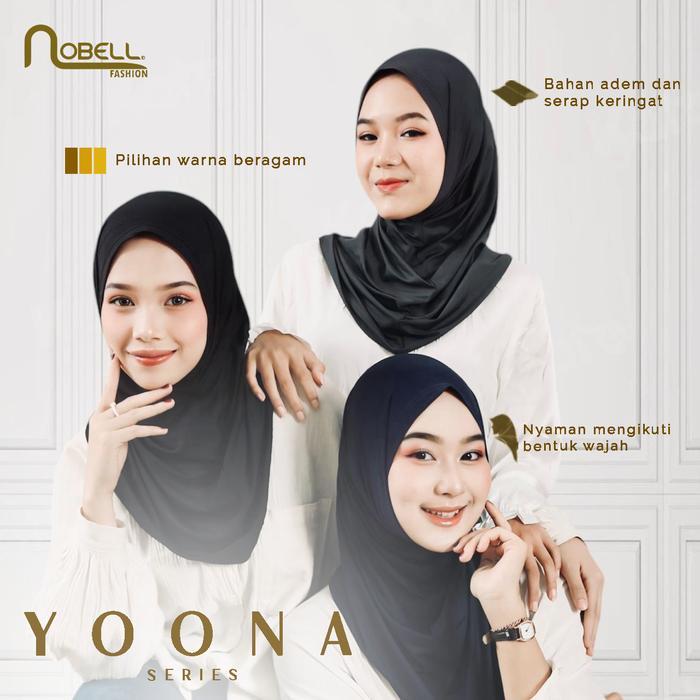 Yoona Non Pad Hijab Sporty - Nobell Fashion | Hijab Instan Nyaman -  Bahan Jersey Premium