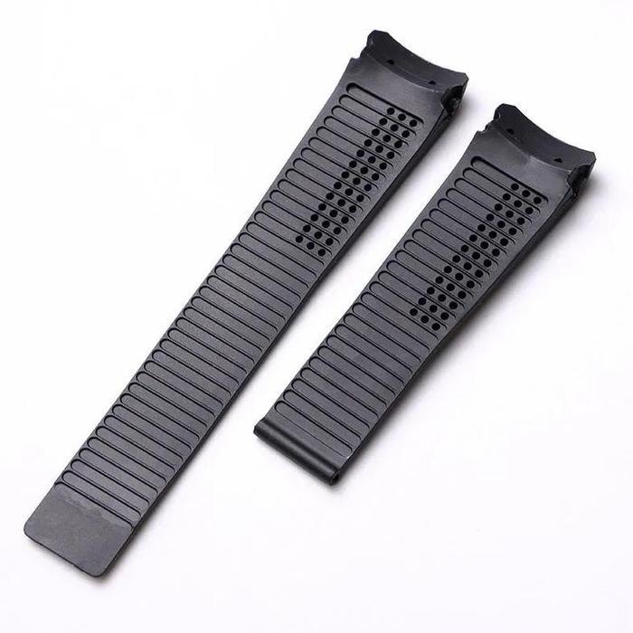 Strap Tali Karet Rubber Curved Tali Jam Tangan Tag Hauer Grand Carrera 22Mm 24Mm