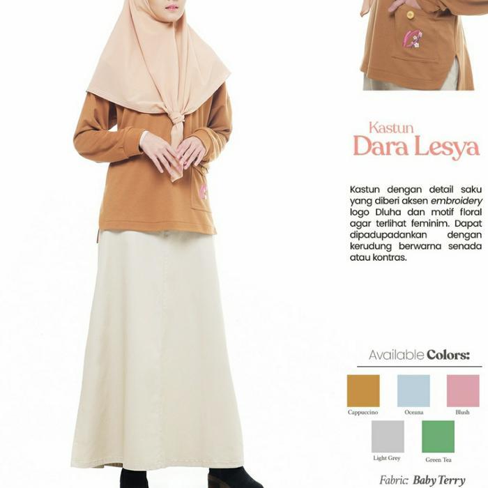 New Rabbani Kastun Dara Lesya Kaos Tunik Muslim