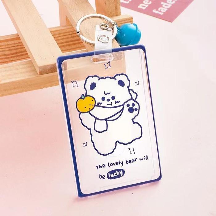 Name Tag Lanyard ID Card Holder Acrylic Case ID Card Name Card Holder Transparant 1017