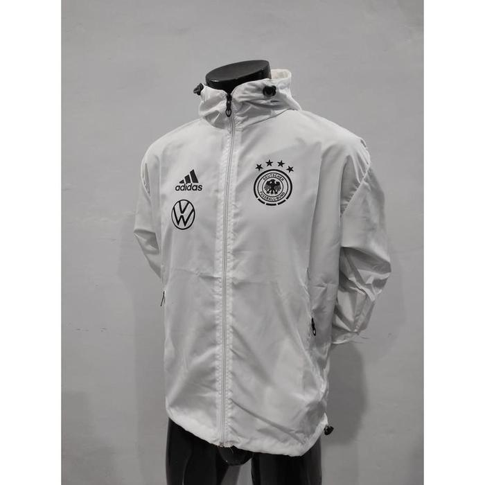 JAKET PARASUT TRAINING TIMNAS JERMAN WHITE - All Size