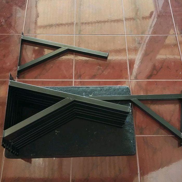 PENYANGGA KANOPI BESI TEMPEL DINDING | CANOPY JENDELA | TENDA BESI