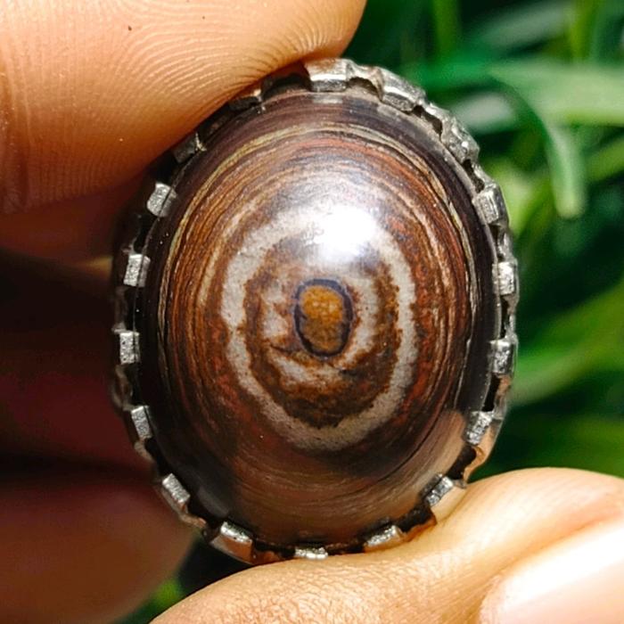 Cincin Batu Akik Badar Besi Meksiko Puser Bumi