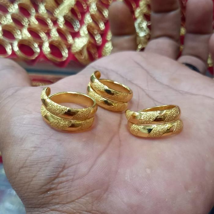 Cincin Emas Crum kristal asli Aceh
