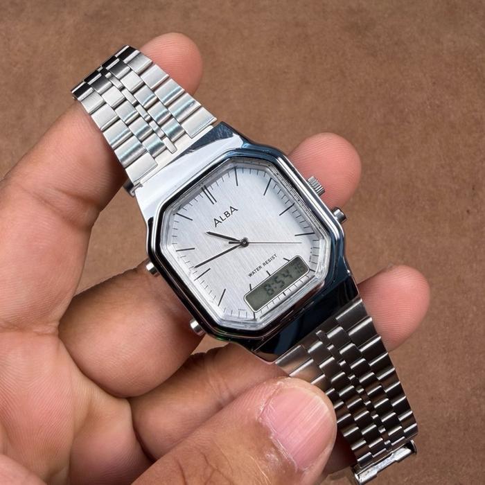 JAM TANGAN PRIA ALBA DIGITAL ANALOG V072 5020 QUARTZ