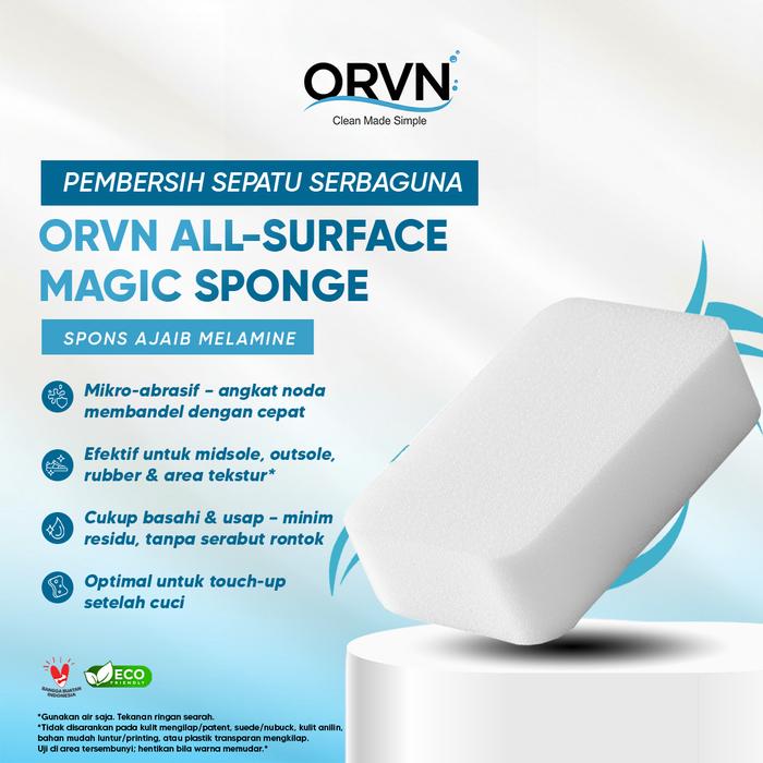 ORVN All-Surface Magic Sponge – Spons Ajaib Melamine Pembersih Sepatu