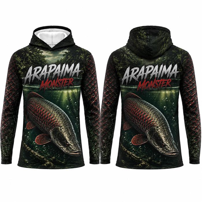 [CASTNOVA] Pakaian memancing luar ruangan, hoodie pullover, desain cetak sublimasi, atasan lengan pa