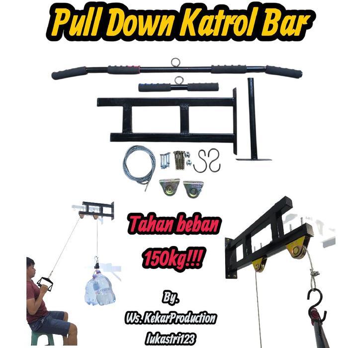 new - pull down katrol bar/ alat gym rumahan /katrol pull down