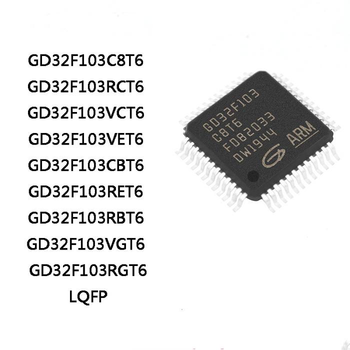 2Pcs GD32F103C8T6 GD32F103RCT6 GD32F103VCT6 GD32F103VET6 GD32F103CBT6
