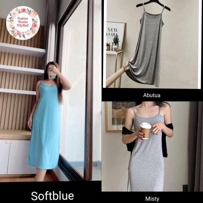 D☛FF TANKTOP DRESS JUMBO BIG SIZE INNER DASTER KAOS TANK TOP TANPA LENGAN N♥A7