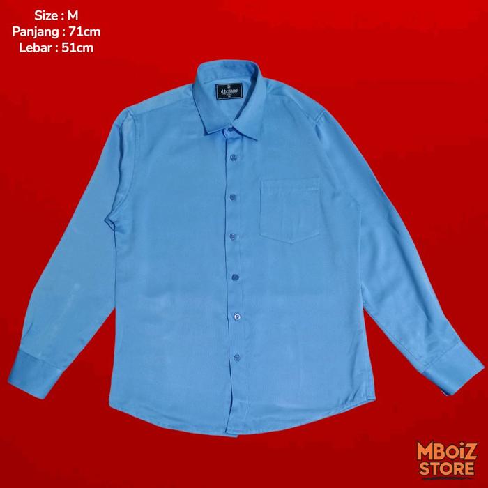 kemeja Polos d'britano Biru muda