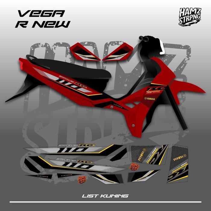 Striping Transparan Vega R New RC 110 Vietnam Sirius Silver OSEAN
