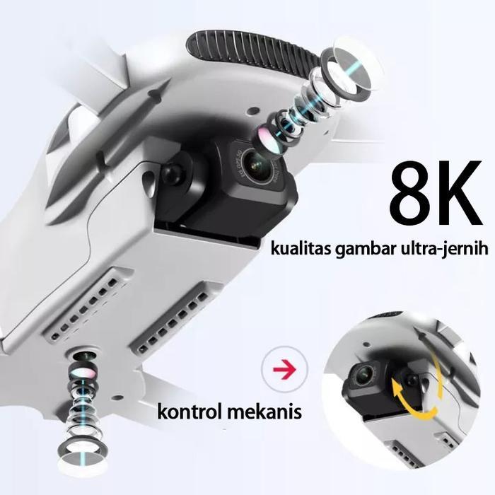 TERLENGKAP Jarak tempuh 500w km SEVENBUSdrone kamera jarak jauh 8K high-definition dual kamera GPS 3