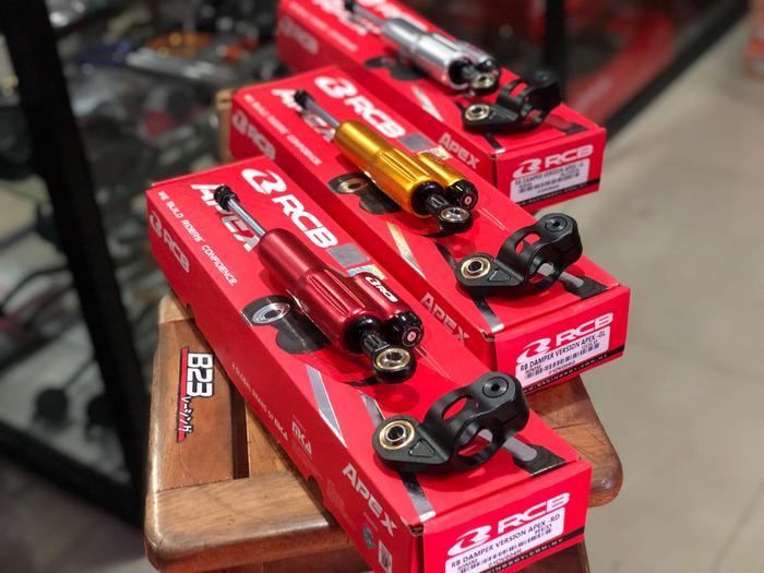 steering damper stabilizer stang short RCB Apex 80mm warna lengkap